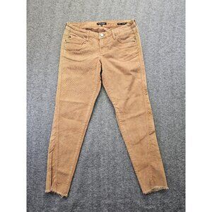 Dear John Corduroy Womens Size 29 Brown Joyrich Comfort Skinny Raw Hem